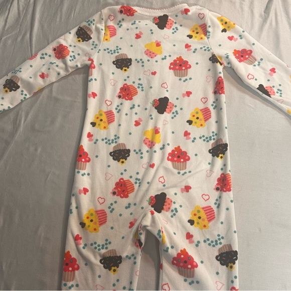 OshKosh B'gosh - Colorful Fleece Cupcake Kids Footed Sleeper/Onesie/Footie - Picture 6 of 6